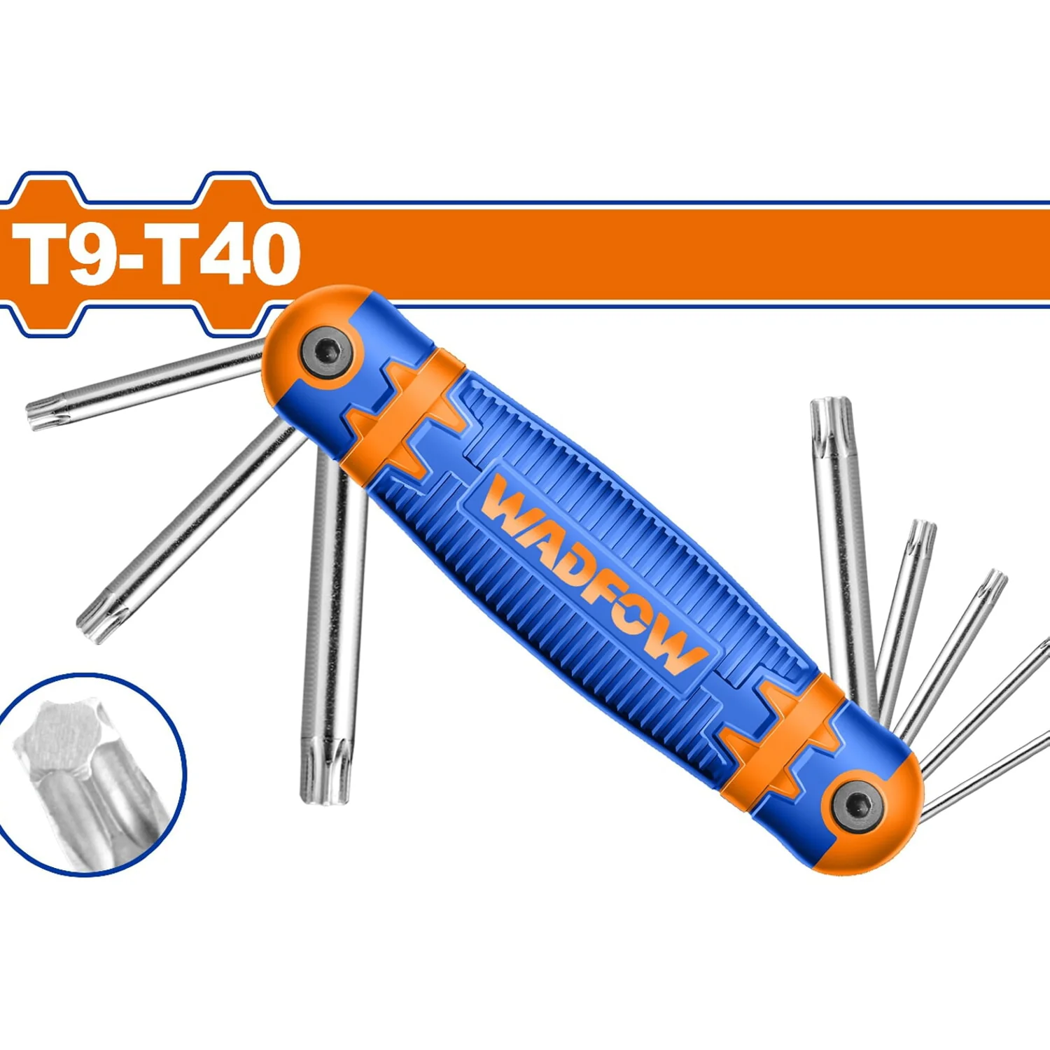 Llave Torx. Estilo Navaja T9-T40. Tratamiento Térmico Y Placa Cromada. Cr-V (8 Pzas.) - Image 2