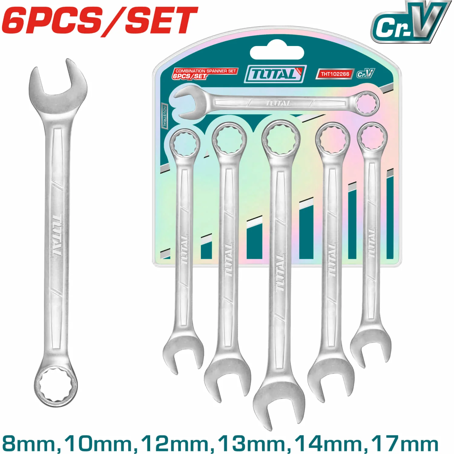 Llaves Combinadas Tamaño 8-17Mm. Pulidas. Se Vende En Set De 6 Piezas. Llave De Combinacion Juego - Image 2