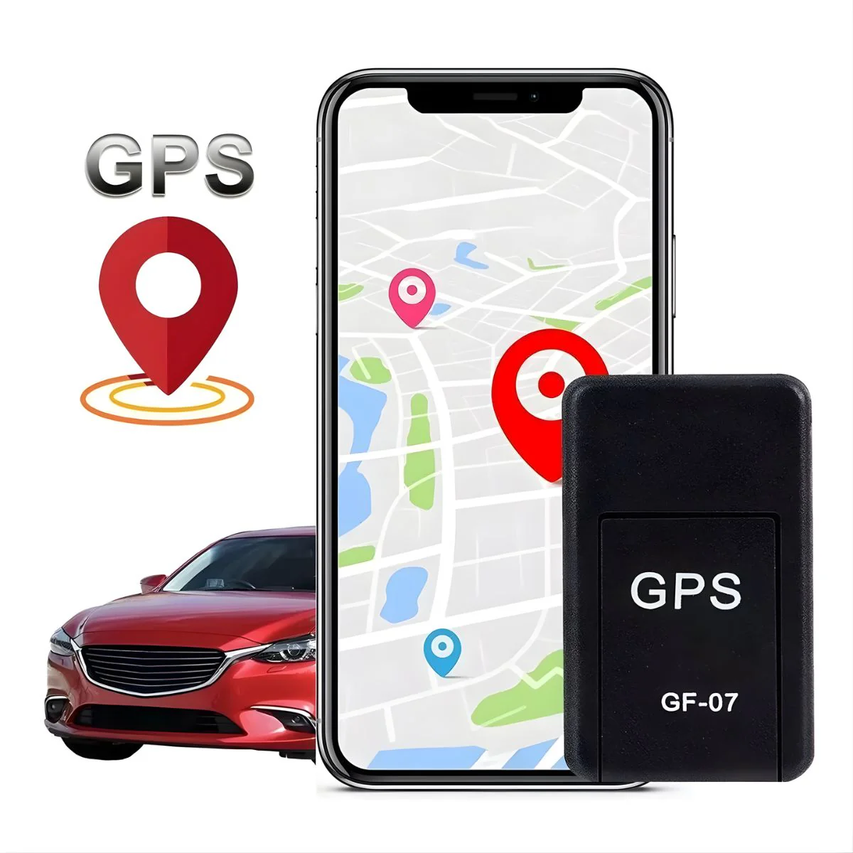 Localizador GPS En Tiempo Real. Mini Rastreador GPS Oculto Para Autos Y Motos. Seguimiento Por Celular. Alarma Por Geocerca.