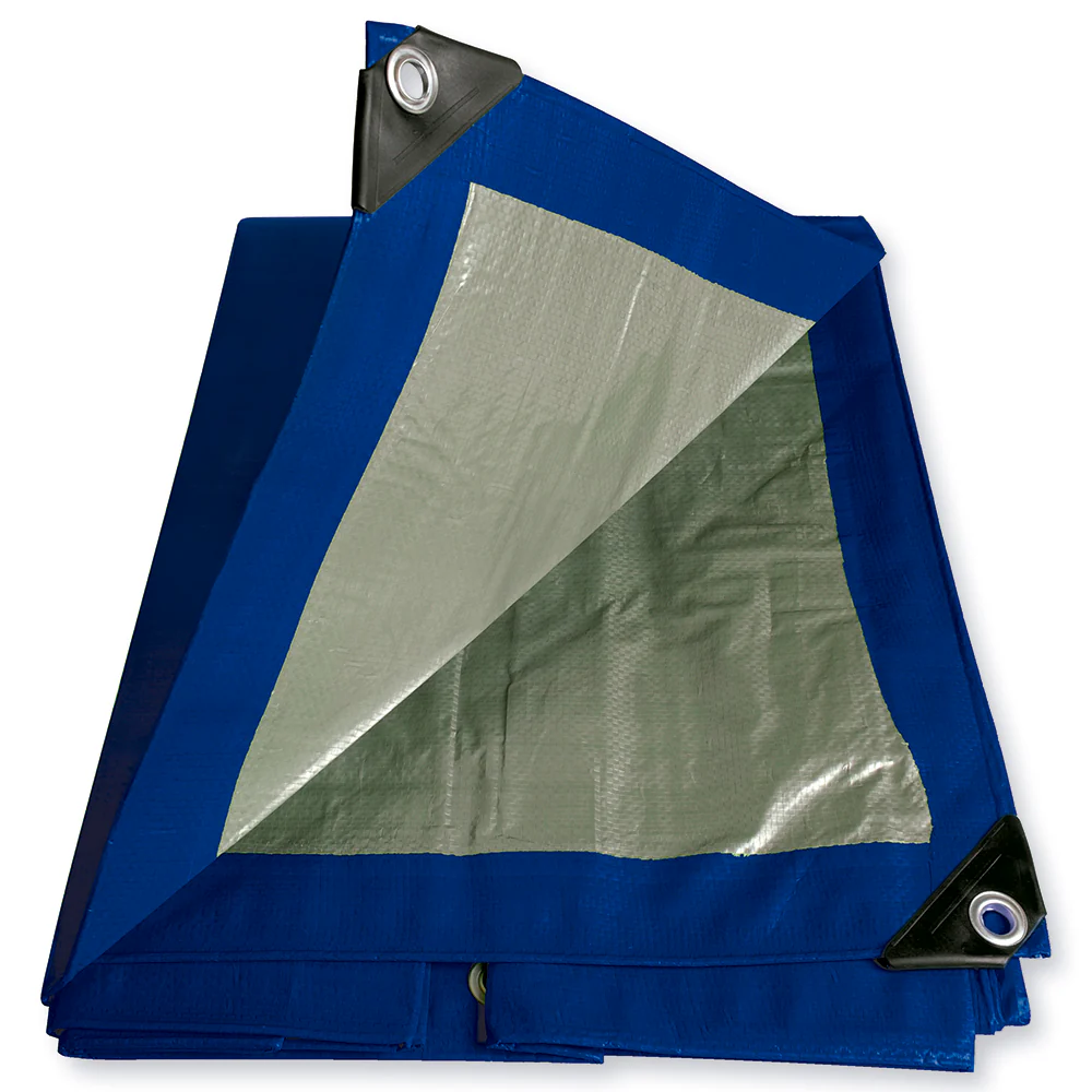 Lona Multiusos De Polietileno Delgada 110 G/M2 Azul/Gris - Image 4