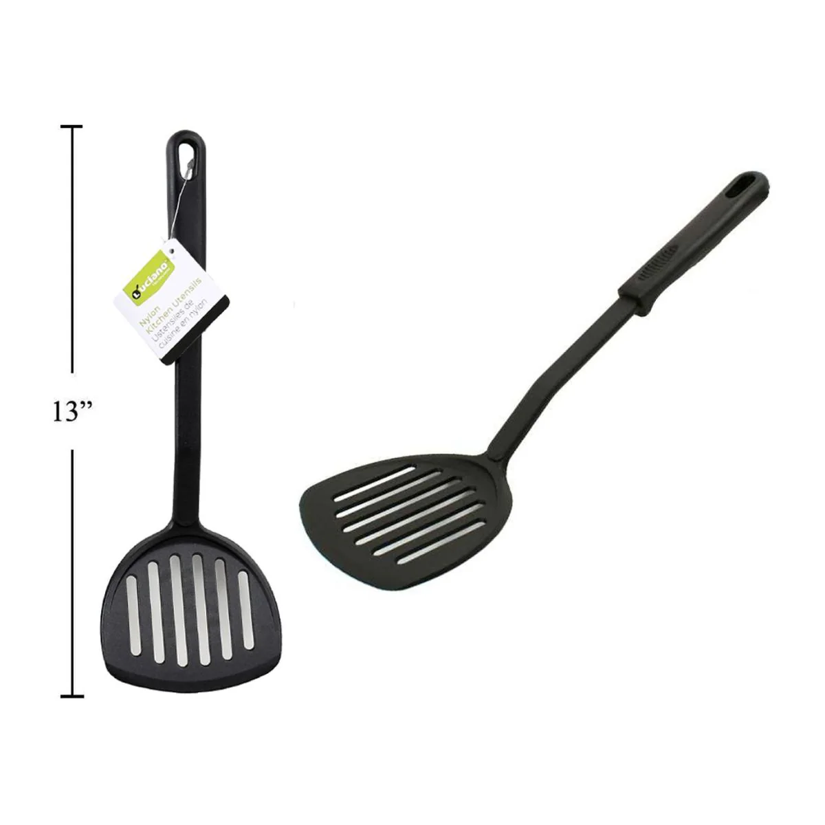 Luciano Nylon Espatula Grande Volteador Para Cocinar, Etiqueta - Image 4
