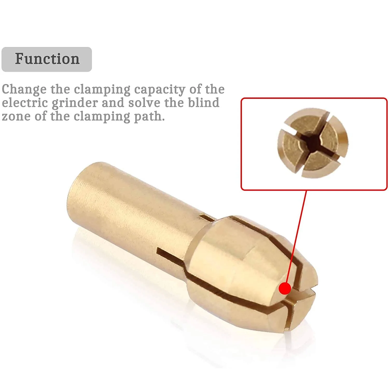 Mandril Adaptador Para Motortool Para Vastagos De 3.2Mm (1/8"). Set De 5 Und - Image 2