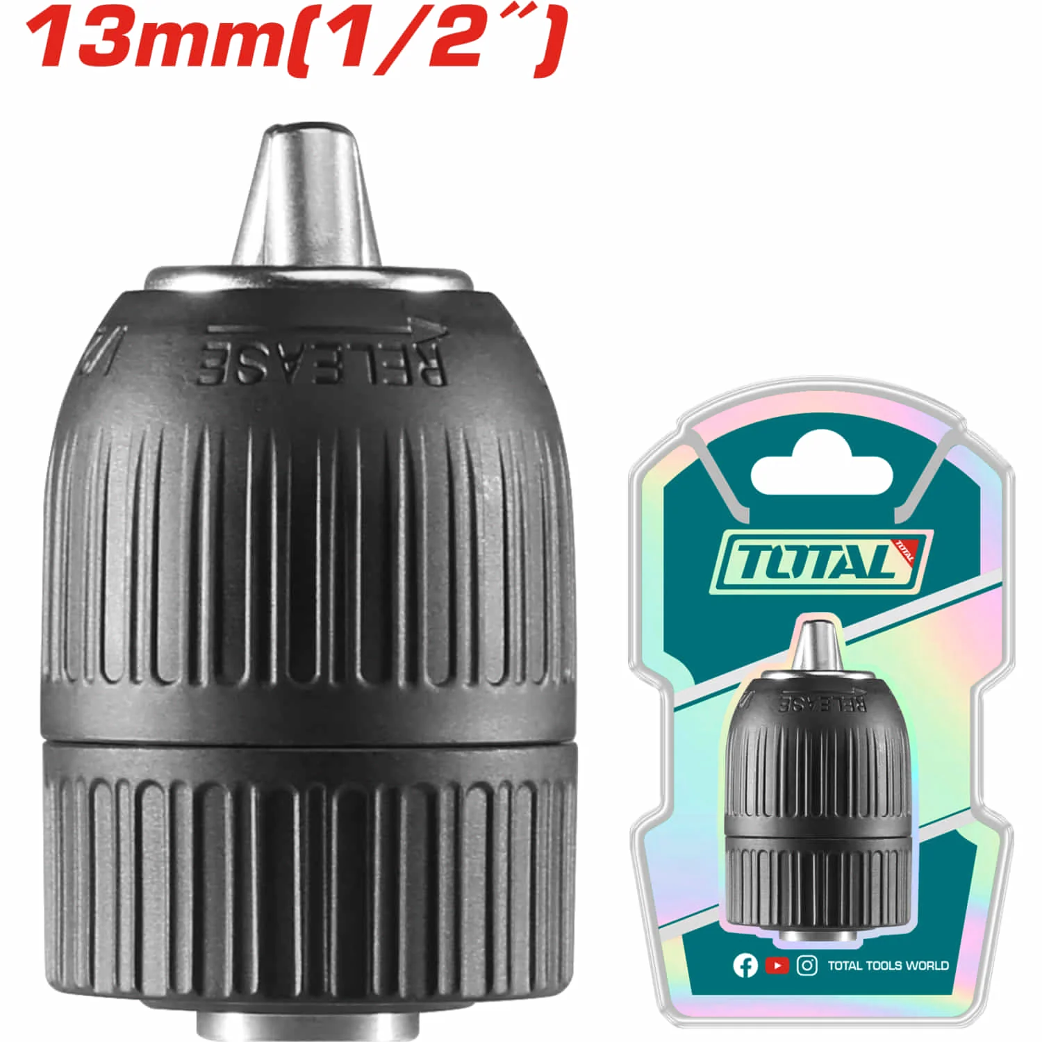 Mandril Portabrocas Sin Llave De Alta Precisión 13Mm (1/2") - Capacidad 2-13Mm - Image 2