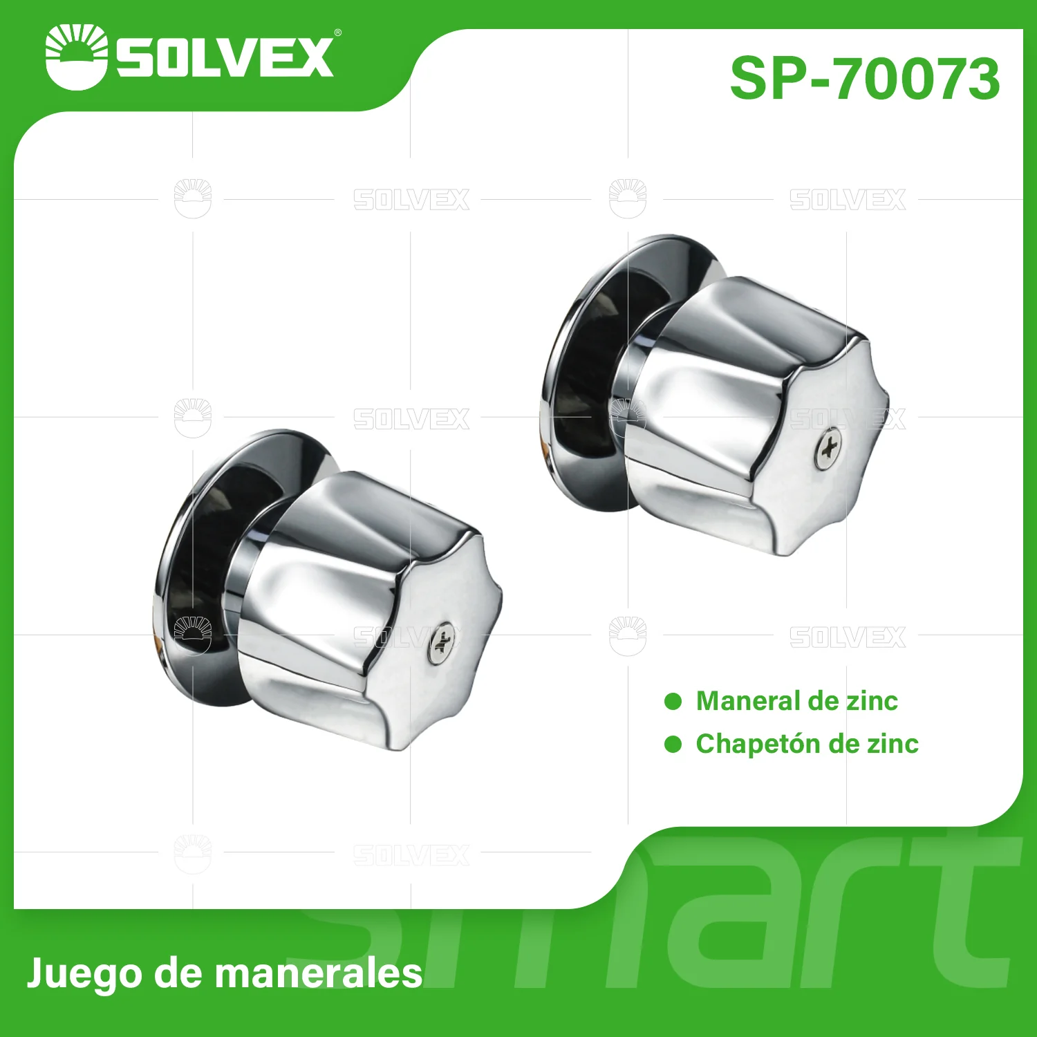 Maneral Para Ducha Y Lavamanos De Zinc Con Acabado Cromado.