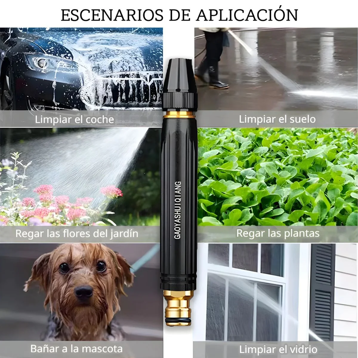 Manguera De Agua De Jardin Con Boquilla Pulverizadora De Alta Presión (20 Metros). Pistola De Riego Ajustable. Incluye Conectores. - Image 4