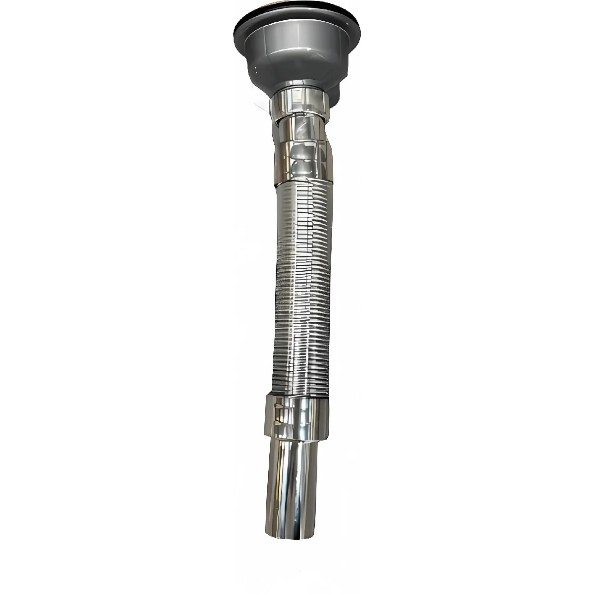 Drenaje De Tubo Flexible Desagüe Con Canasta Acero Inoxidable 201, Plastico De 1 1/4" Para Fregador Cocina NESSATI