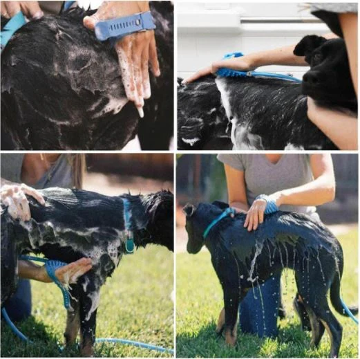 Manguera De Silicona Con Cepillo Masajadeor Para Bañar A Tu Mascota. - Image 3