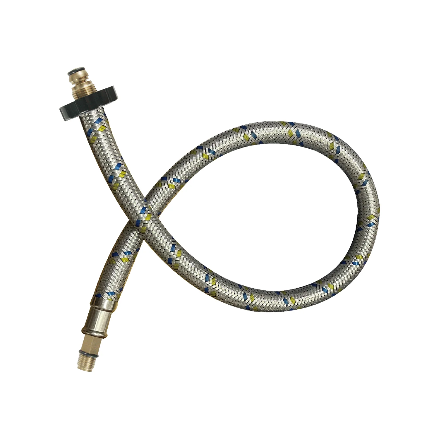 Manguera Para Gas Flexible 55Cm. Tubo De Abasto Trenzado En Aluminio M7/8'' X M7/16''. - Image 2