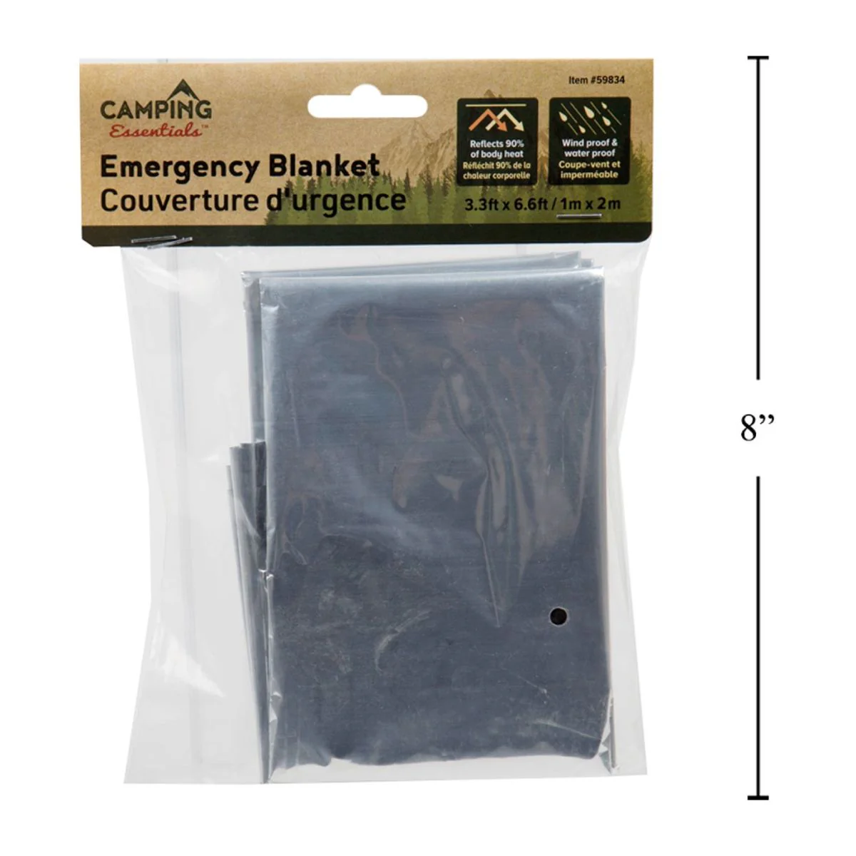 Manta De Emergencia Para Camping, 1Mx2m - Image 5