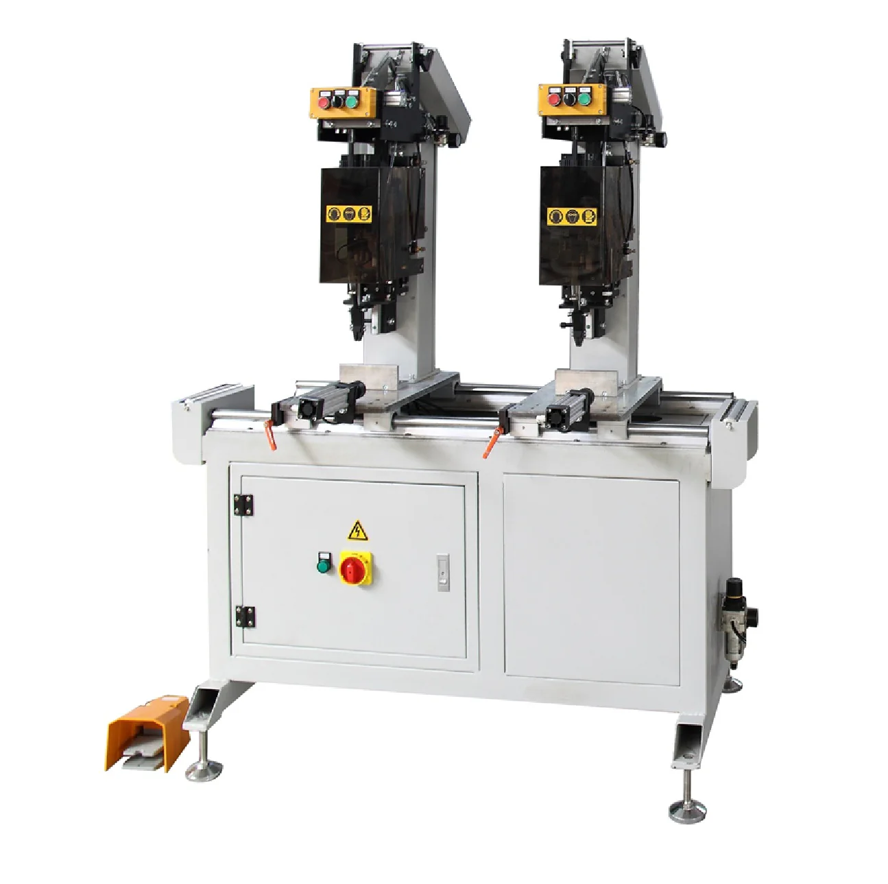 Maquina Atornilladora De Dos Cabezas Para Ventanas PVC. Two Head Screwing Machine – Carpintería De Perfiles Upvc
