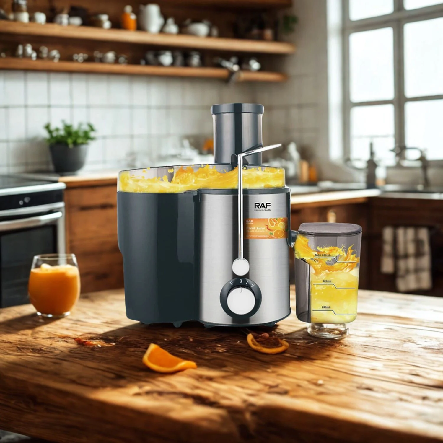 Máquina Centrífuga Extractora De Jugos 800W 110V/60Hz Inoxidable 2 Velocidades Y Vaso De 1.5L  Procesador De Jugos. - Image 3