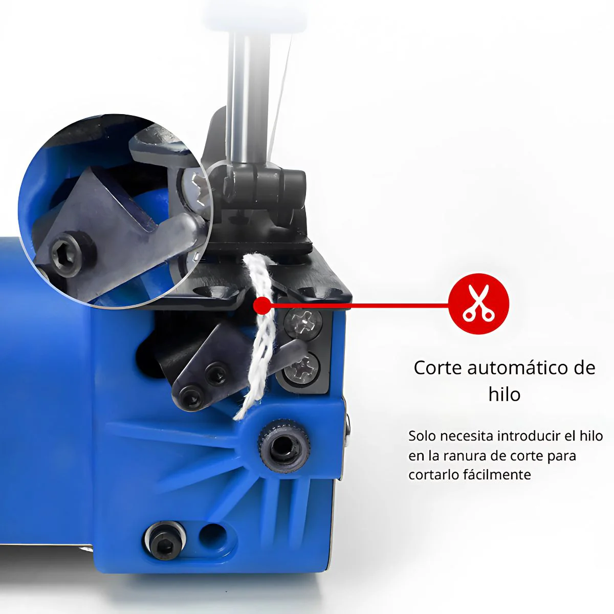 Máquina Cosedora Para Coser Sacos Portátil Industrial 2600RPM. Costura Rápida Para Agro Y Empaque. Con Cortador Automático De Hilo 2X3. Selladora De Bolsas 110V. - Image 2