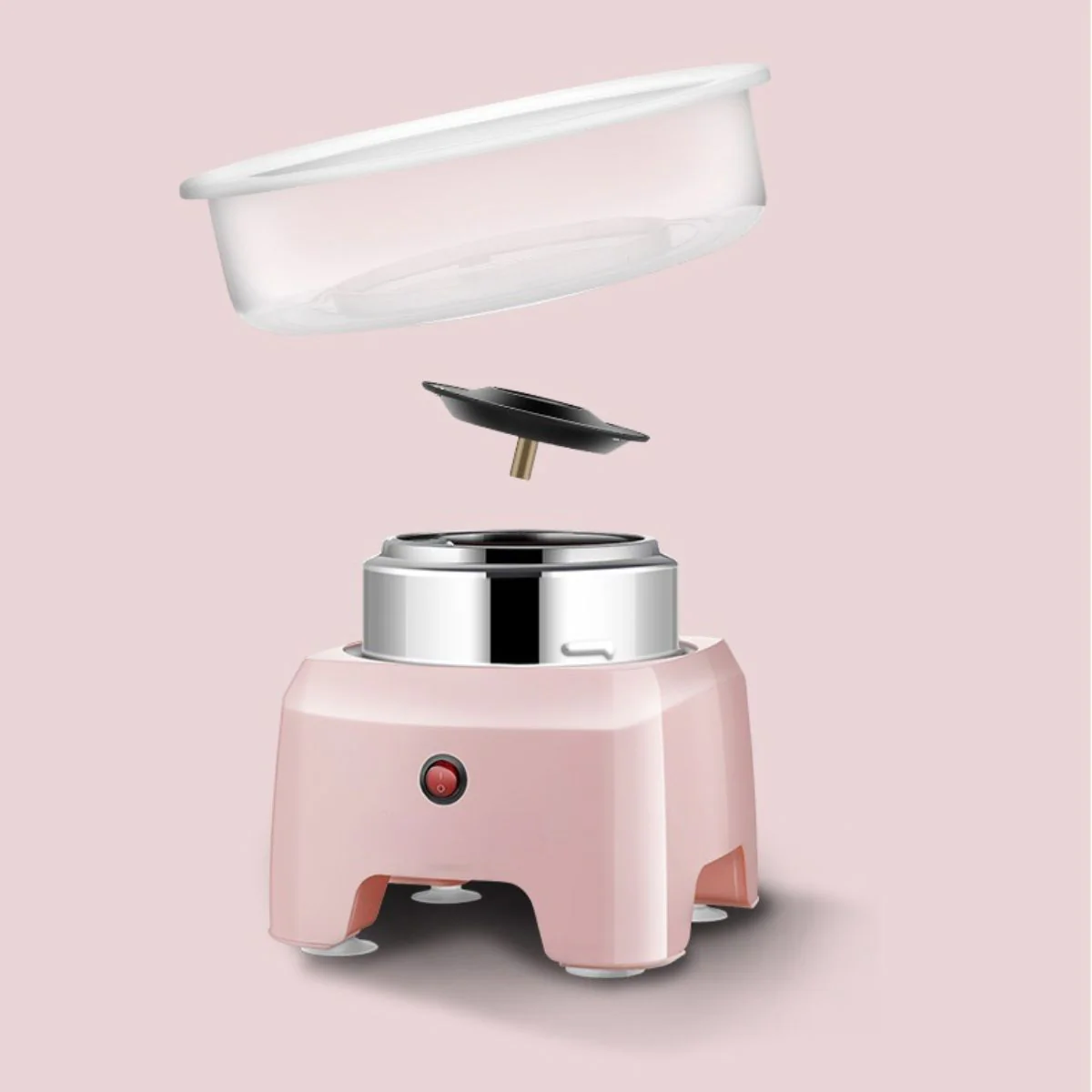 Máquina De Algodón De Azúcar 550W. Color Rosado. - Image 2