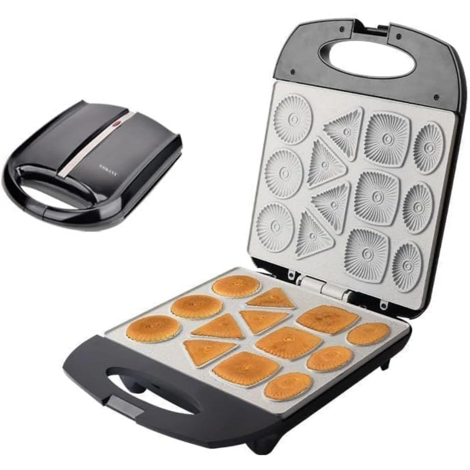 Máquina De Mini Galletas Tartas 1400W Antiadherente Con Calor Doble Y Cocción Uniforme 110V /60Hz.Cookies Maker - Image 2