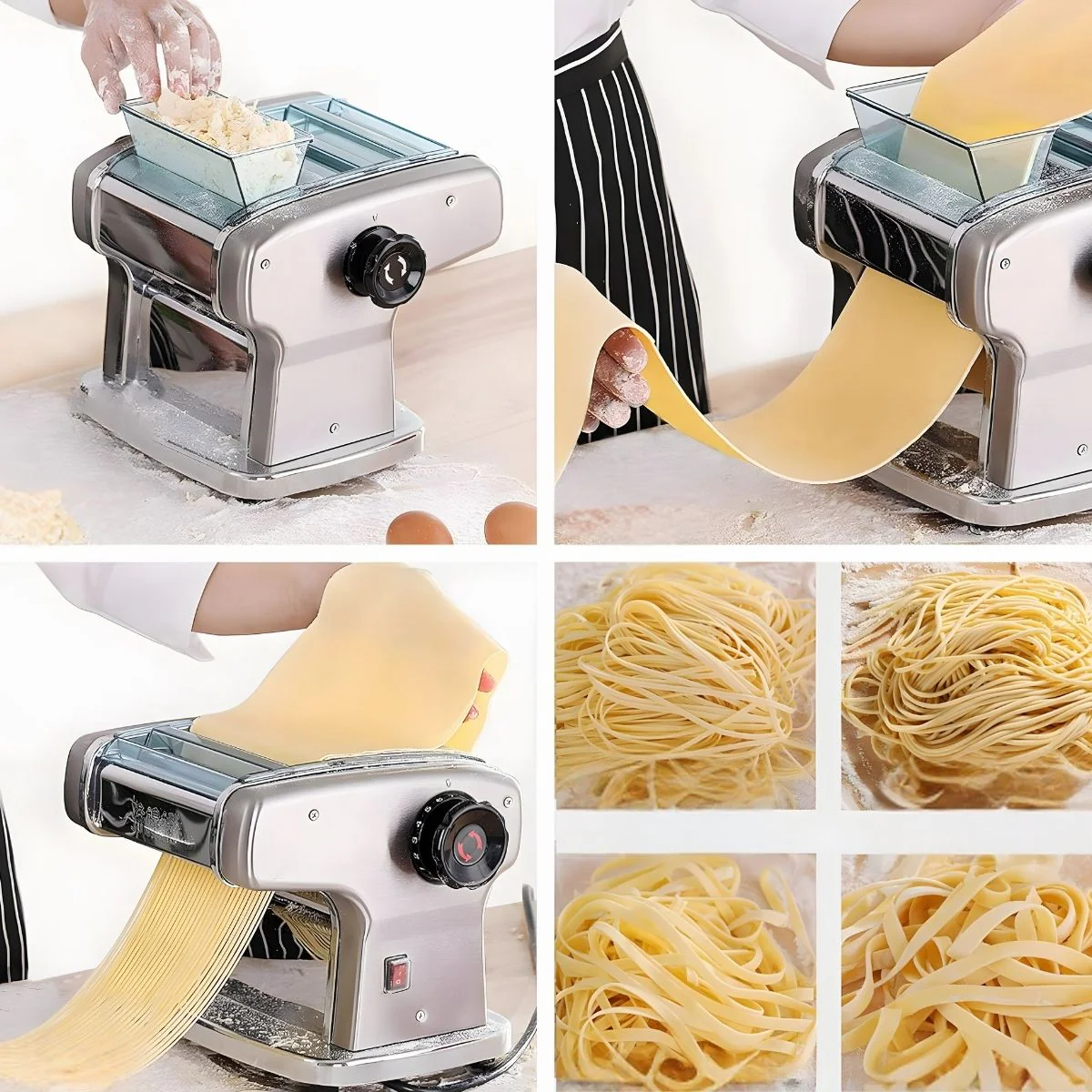 Máquina De Pasta Eléctrica, Hacer Spaguetti Fideos Y Dumplings Raviolis. Casera 110V - Image 2