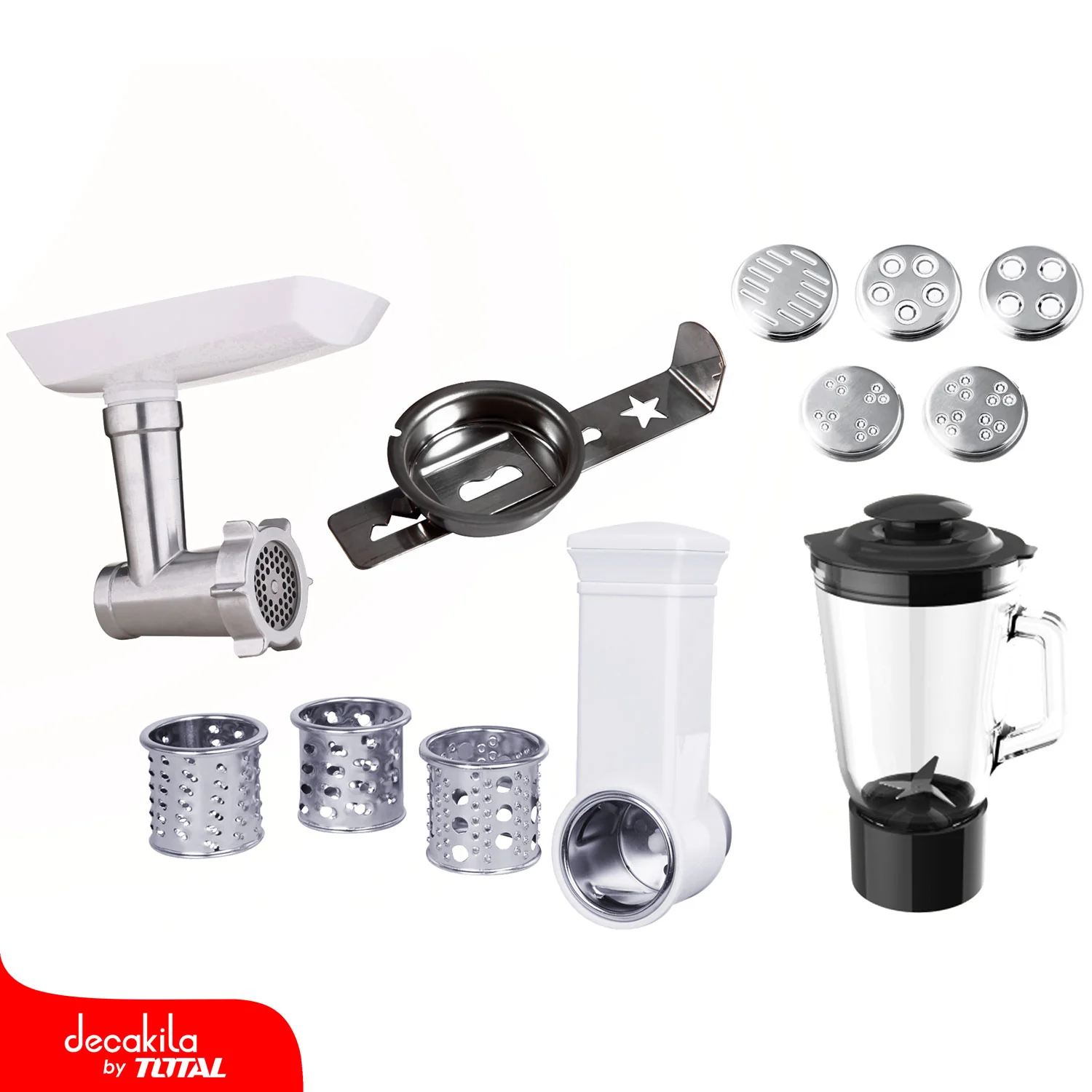 Mezcladora, Pasta, Moledora, Licuadora, Rebanadora, Amasadora) Máquina Multifuncional 6 En 1 600W - Image 3