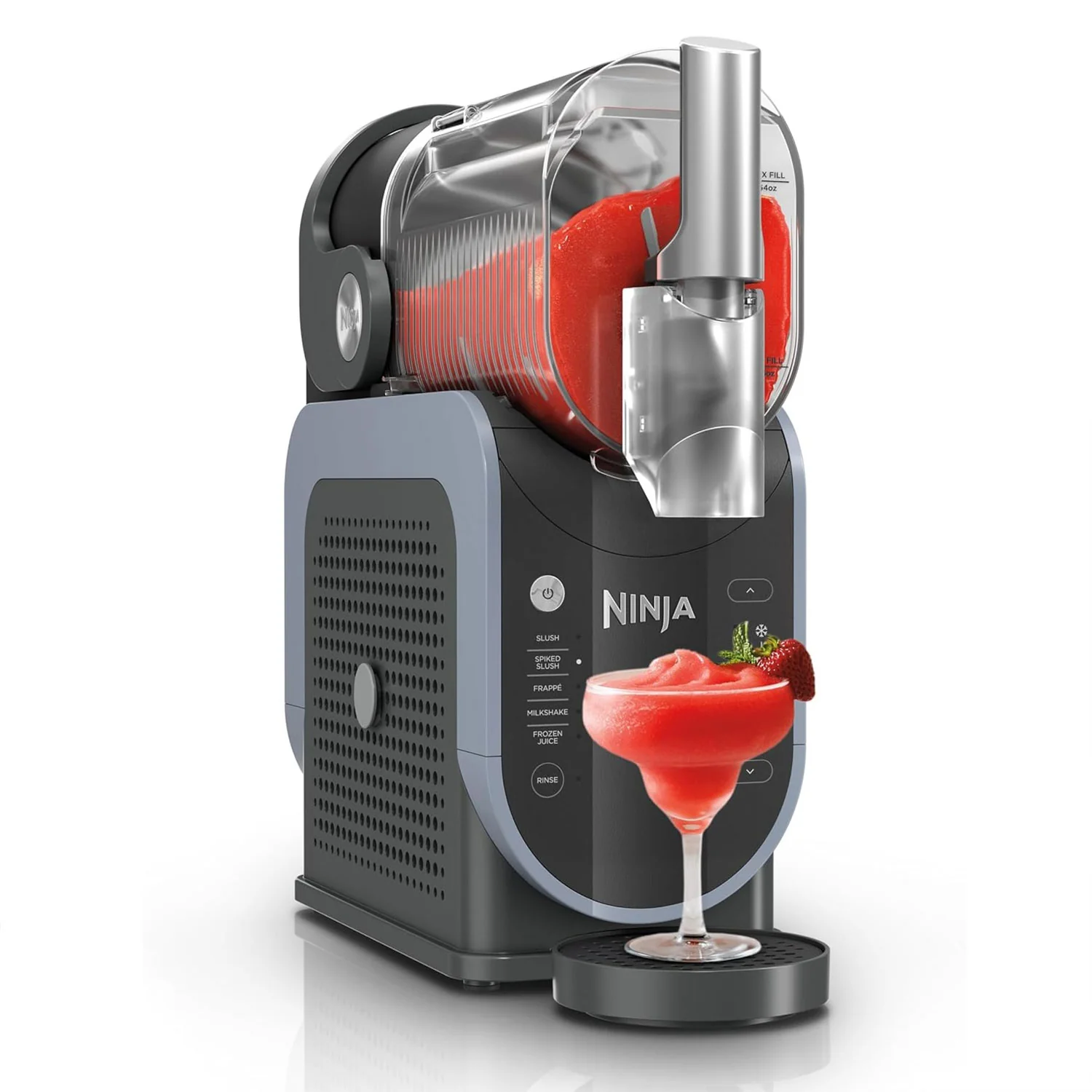 Máquina Profesional Ninja Slushi. Máquina De Bebidas Congeladas Y Granizados De 88 Onzas, 5 Programas Preestablecidos.