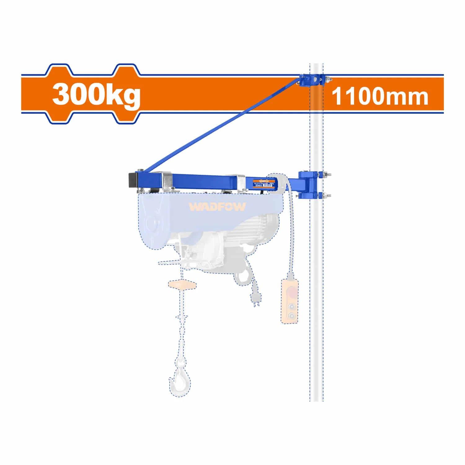 Marco Giratorio Para Polipasto Winche Eléctrico Carga 300Kg Elevacion 1100Mm. Compatible Con UWETH1A01 - Image 2