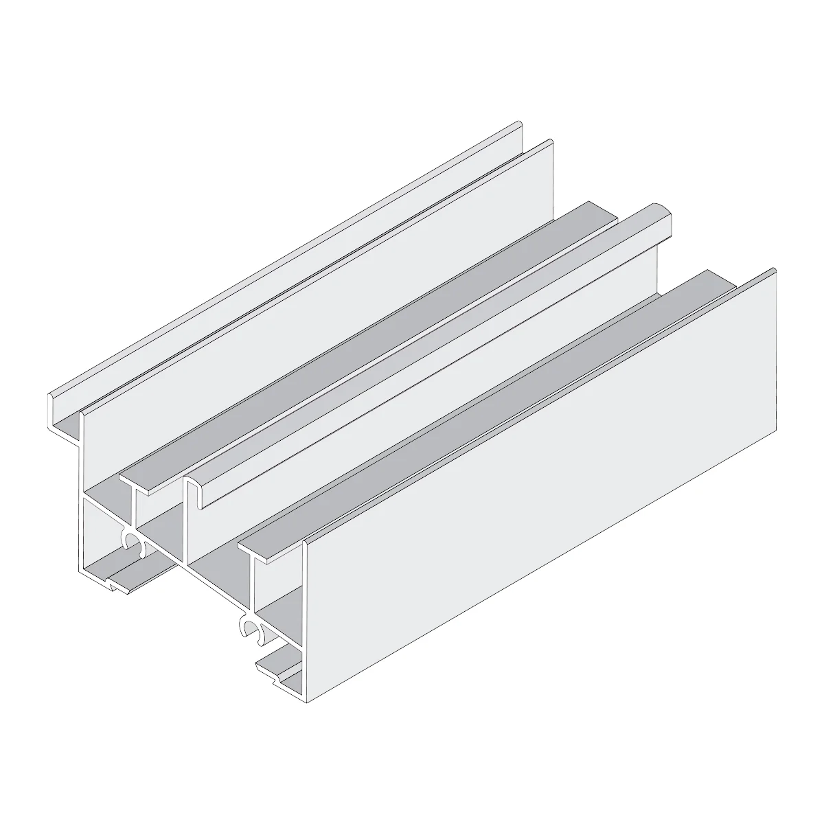 Marco Inferior Ventana VC Mosquitero. Espesor 1.27 Mm Largo 5.85 Mts. Acabado Lacado Blanco VC122