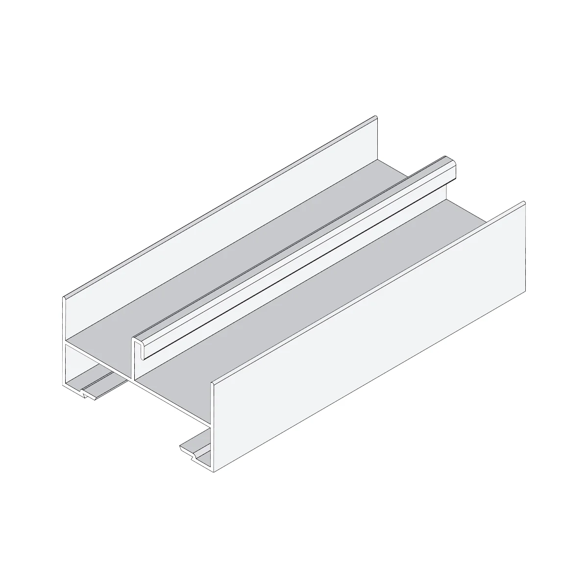 Marco Lateral Ventana VC . Espesor 1.27 Mm Largo 5.85 Mts. Acabado Lacado Blanco VC121