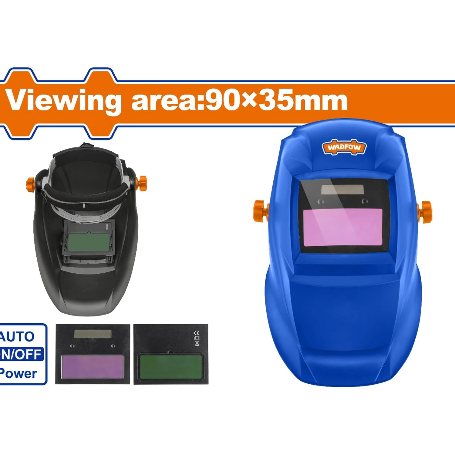 Máscara De Soldadura. Area De Visión 90X35mm. Oscurecimiento Automático. Protección UV/IR DIN16. Para Soldar - Image 2
