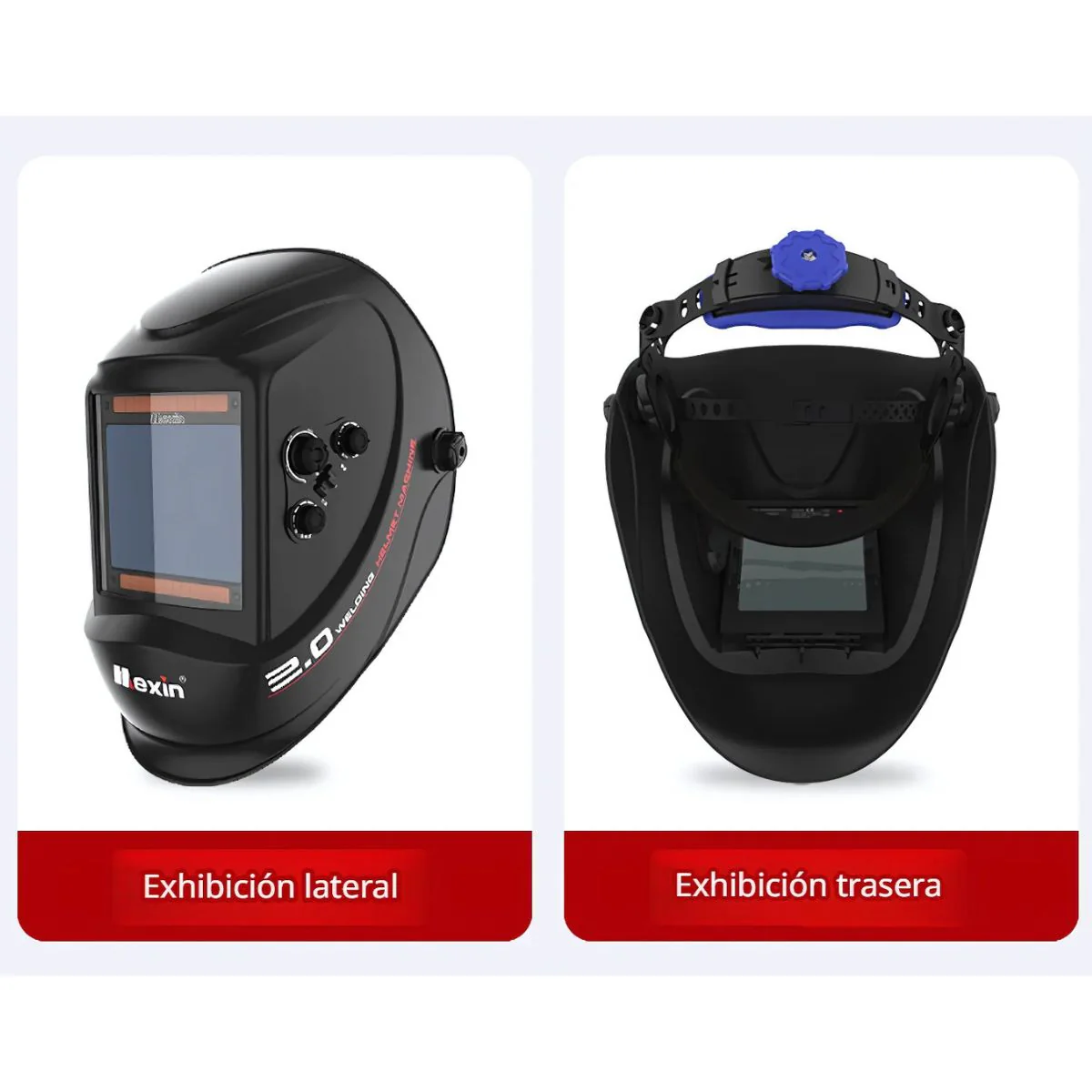 Máscara Para Soldar Con Oscurecimiento Automático DIN 5-13, Carga Con Energía Solar. Área De Visión De 100×93 Mm. - Image 5
