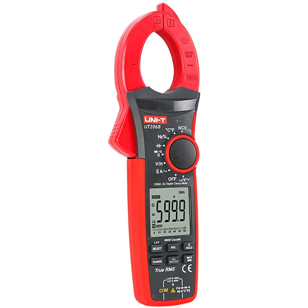 Medidor De Abrazadera Pinza Amperimétrica UNI-T UT207B Diseñada Para Medir Voltaje AC/ DC - Image 3