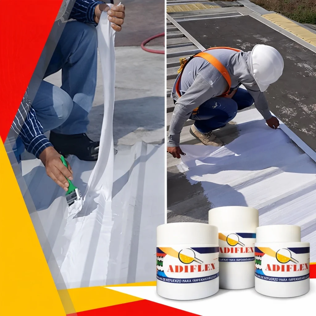 Membrana De Refuerzo Adiflex 4" X 100M. Para Impermeabilizar. - Image 3