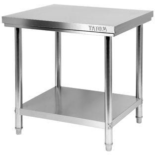 Mesa Inoxidable De Trabajo Central Con Repisa - Image 2