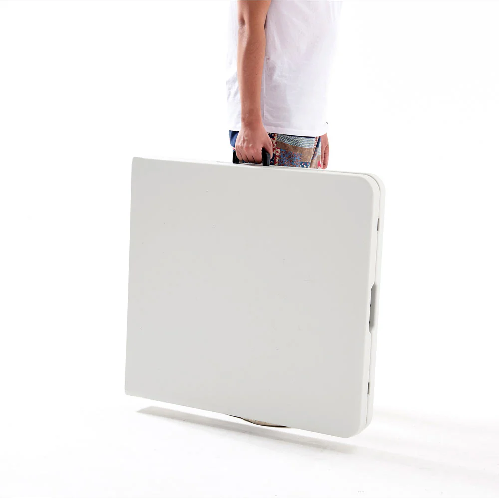 Mesa Plástica Plegable De 6 Pies X 2 Pies (HDPE) Con Marco De Acero Revestido. Medidas 180 Cm X 74 - Image 3