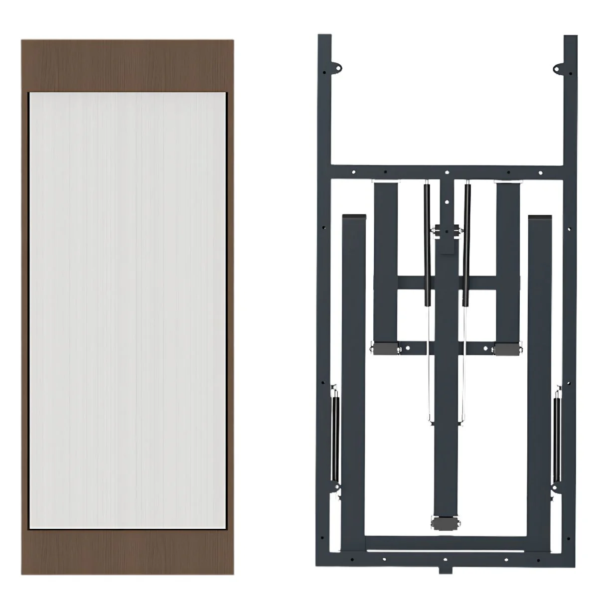 Mesa Plegable De Pared Con Soporte Hidráulico. Escritorio Retráctil Desayunador Abatible. ( Solo Se Vende El Herreje De Metal No Incluye La Madera ) - Image 3