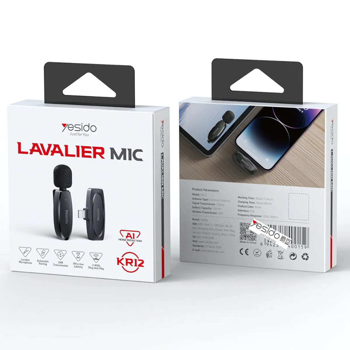 Micrófono Inalámbrico Lavalier Lightning Para Iphone. Ideal Para Grabaciones, Streaming Y Entrevistas. Alcance 20M Y Cancelación De Ruido. - Image 4