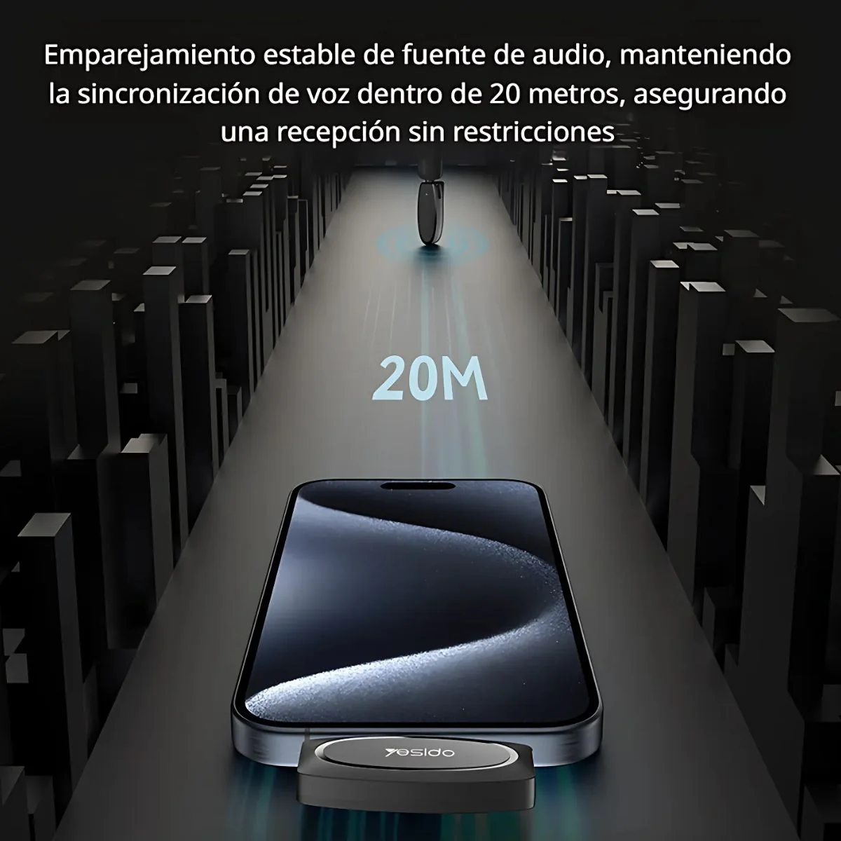 Micrófono Inalámbrico Lavalier USB Tipo C. Ideal Para Grabaciones, Streaming Y Entrevistas. Alcance 20M Y Cancelación De Ruido. - Image 2