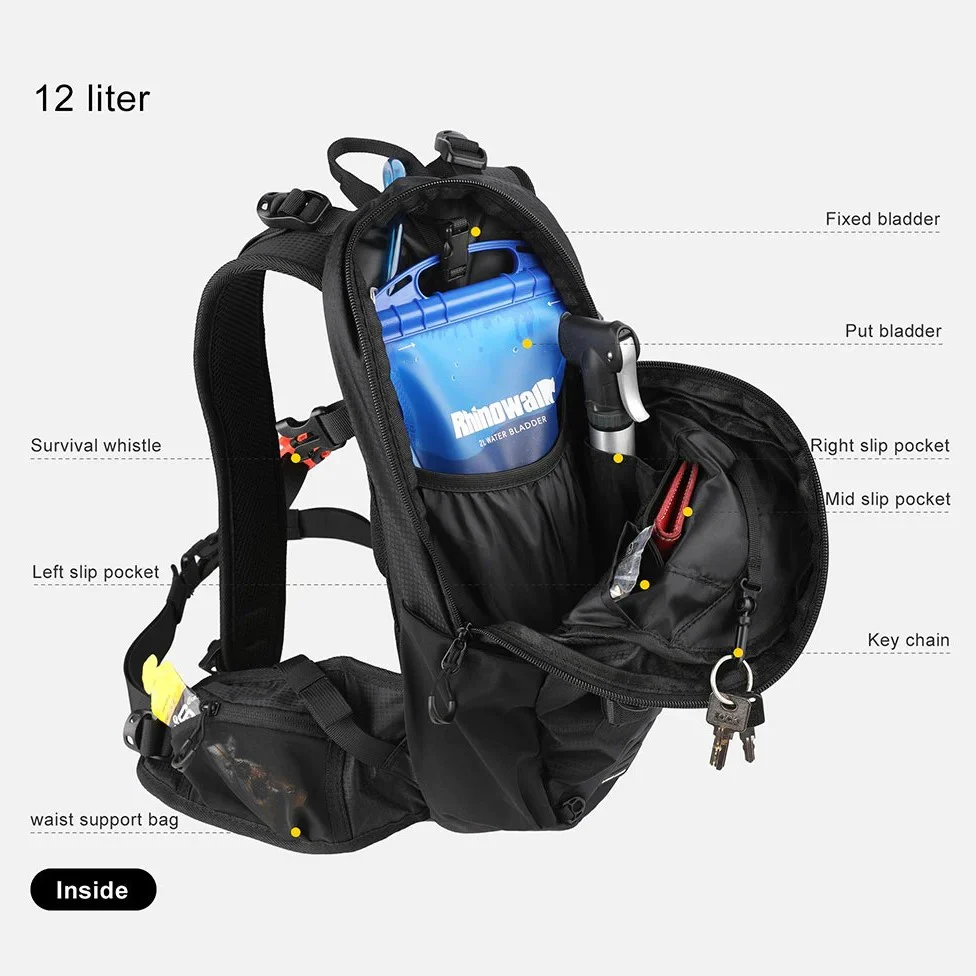 Mochila Para Bicicleta / Motocicleta 12L. Rhinowalk - Image 5