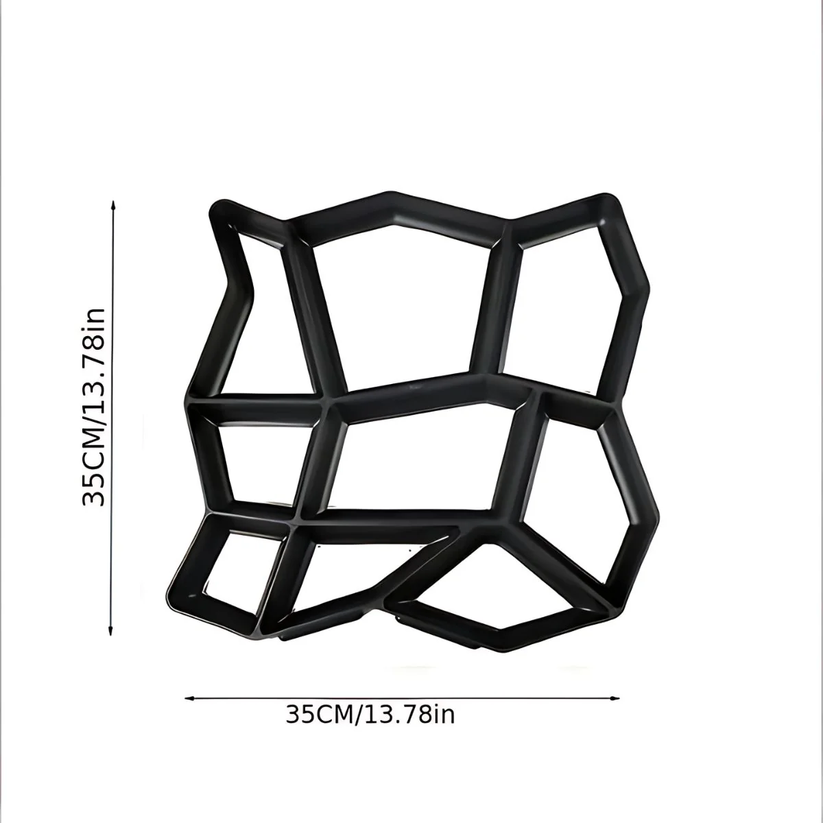 Molde Cemento Para Veredas De Piedra Irregular. Pavimento. Plantilla Para Concreto Tipo “AS” 35 X 35 Cm. - Image 3