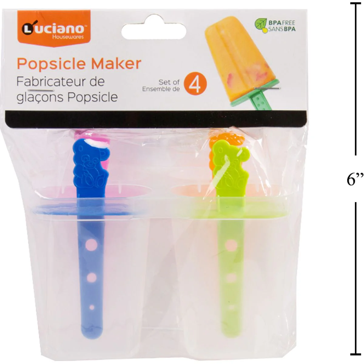 Moldes Para Hacer Paletas De Helado 4 Piezas Luciano, Pbh (CS) - Image 6