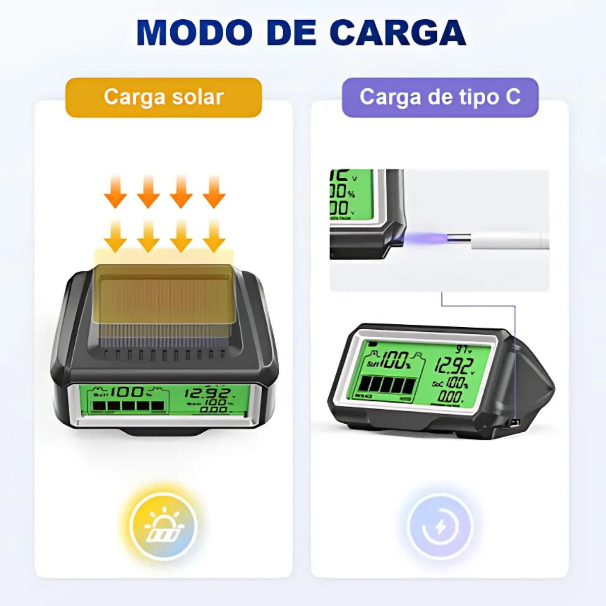 Monitor De Batería 12V Con Pantalla LCD, Medición Soh/Soc. Tester De Voltaje Y Diagnostico Salud De Batería. Diagnóstico Completo. - Image 4