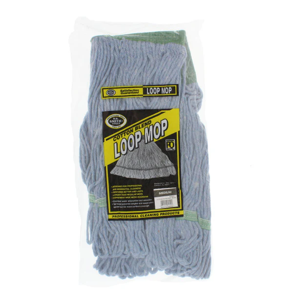 Mopa De Repuesto De Mezcla De Algodón De 4 Capas Para Trapeador. Color Azul - Image 3