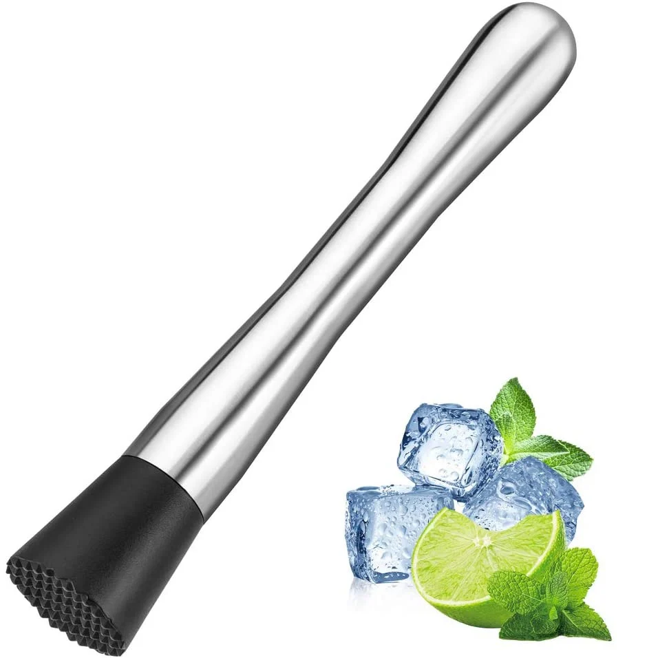 Mortero De Cóctel De Acero Inoxidable. Para Cocteleria Maserador Machacador Para Bares