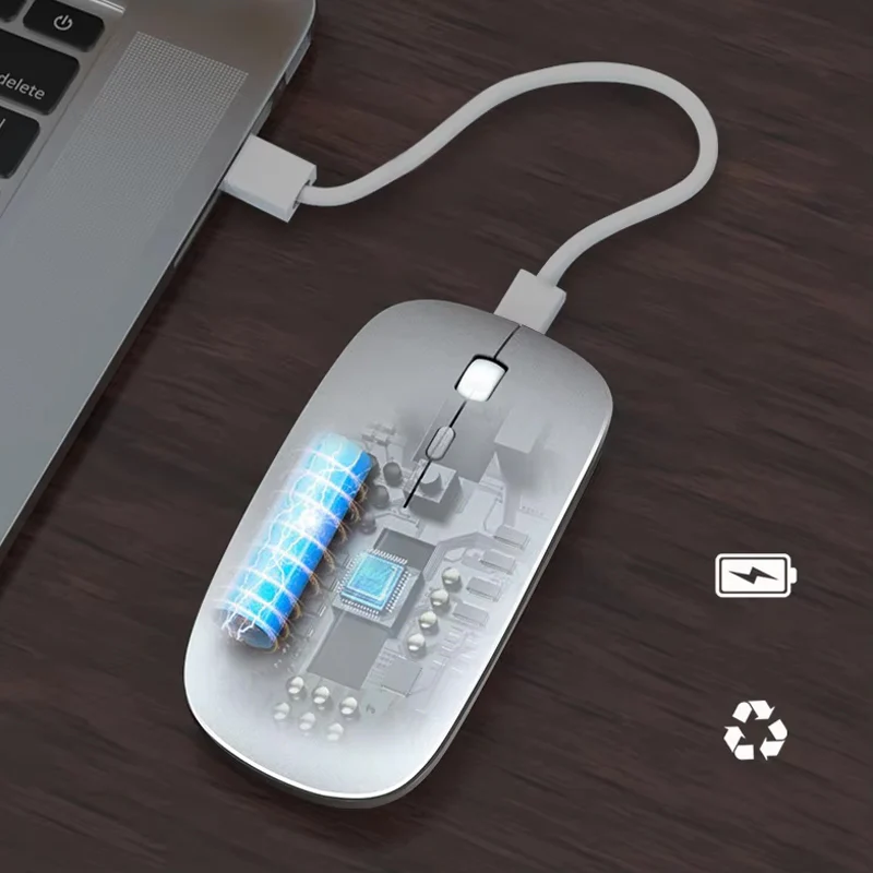 Mouse Inalámbrico 2.4G. DPI Ajustable 800 /1200 /1600. Diseño Delgado Y Ergonómico. Color Blanco. - Image 6