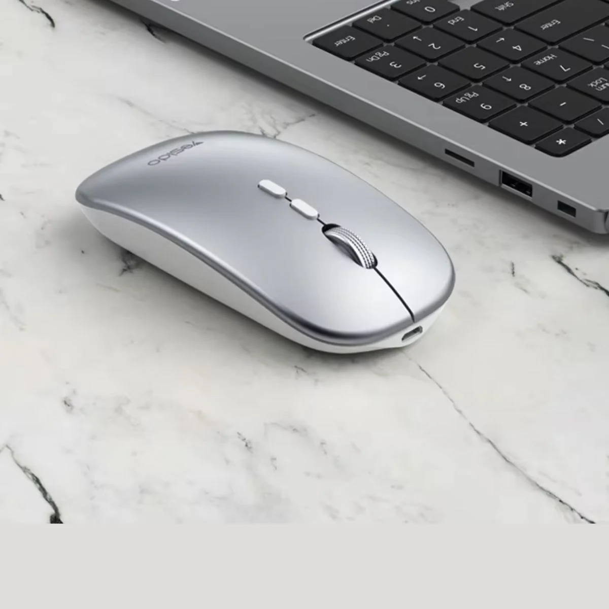Mouse Inalámbrico 4G, Compatible Con Laptops Y Pcs. Color Gris. Ratón Para Computadora. - Image 3