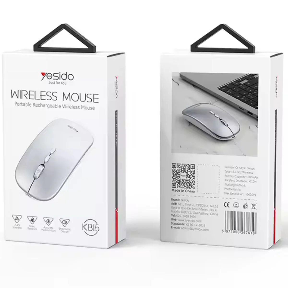 Mouse Inalámbrico 4G, Compatible Con Laptops Y Pcs. Color Gris. Ratón Para Computadora. - Image 5