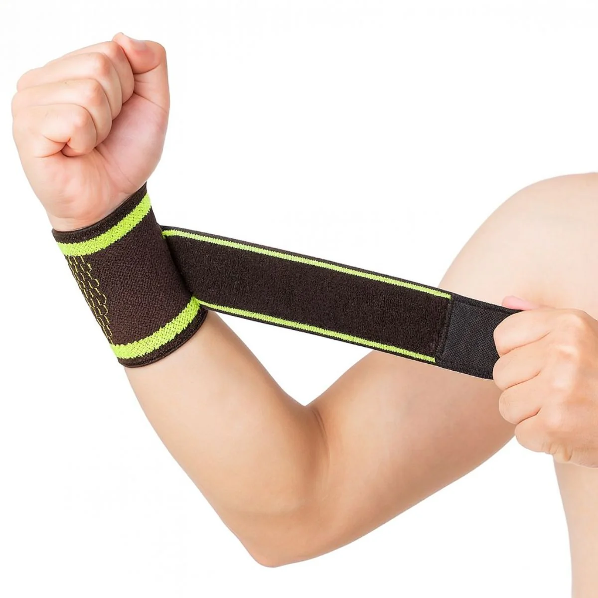 Muñequera Deportiva De Compresión Ajustable Con Velcro. Soporte Para Muñeca Para Gimnasio, Entrenamiento Y Alivio Del Dolor.
