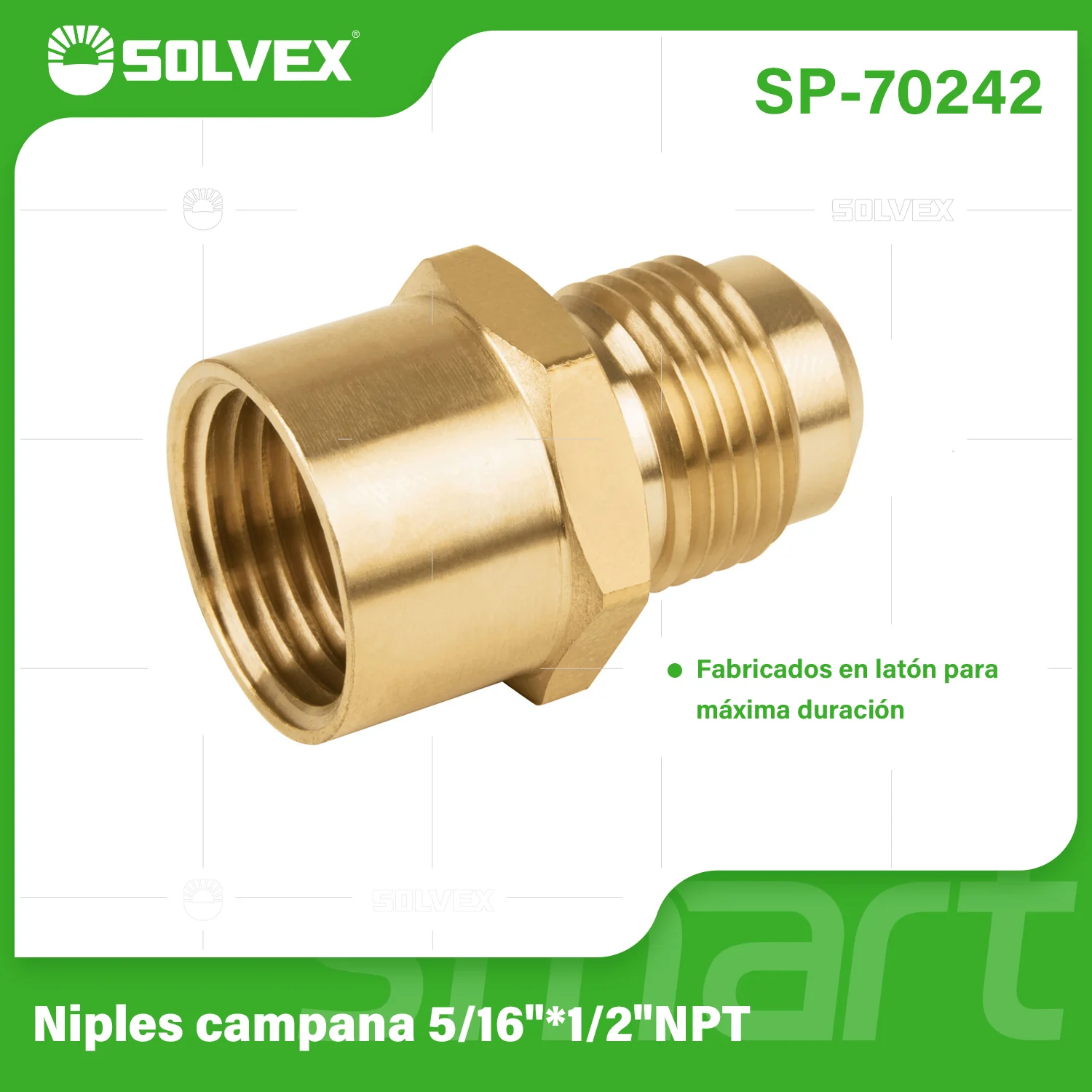 Niples Campanas De Latón NPT. Rosca Interna Y Externa. Conectores Para Gas Y Plomería. - Image 3