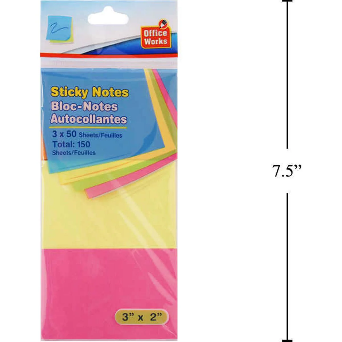 Notas Autoadhesivas De 50 Hojas, Paquete De 3 (150 Hojas), 76X50 Mm, Color Neón Post It - Image 6