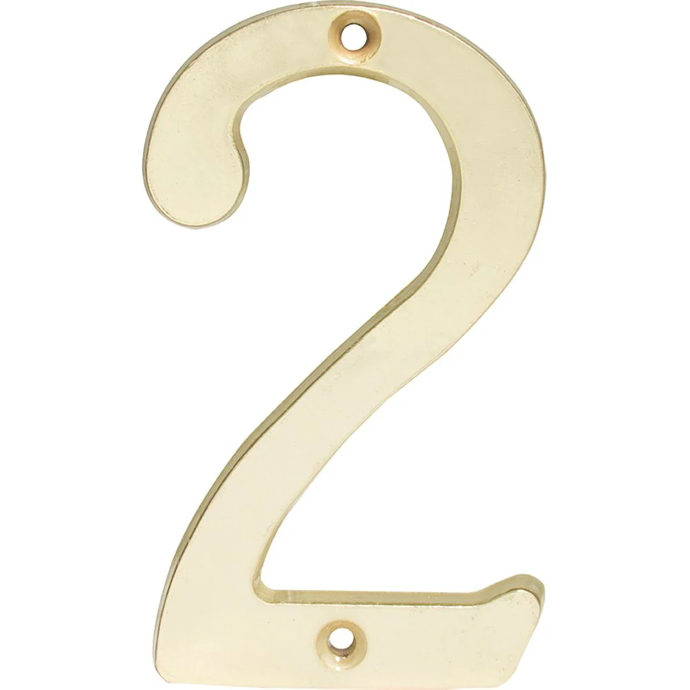 Numero 2 Slim 4" Latón Brillante Lock - Image 3