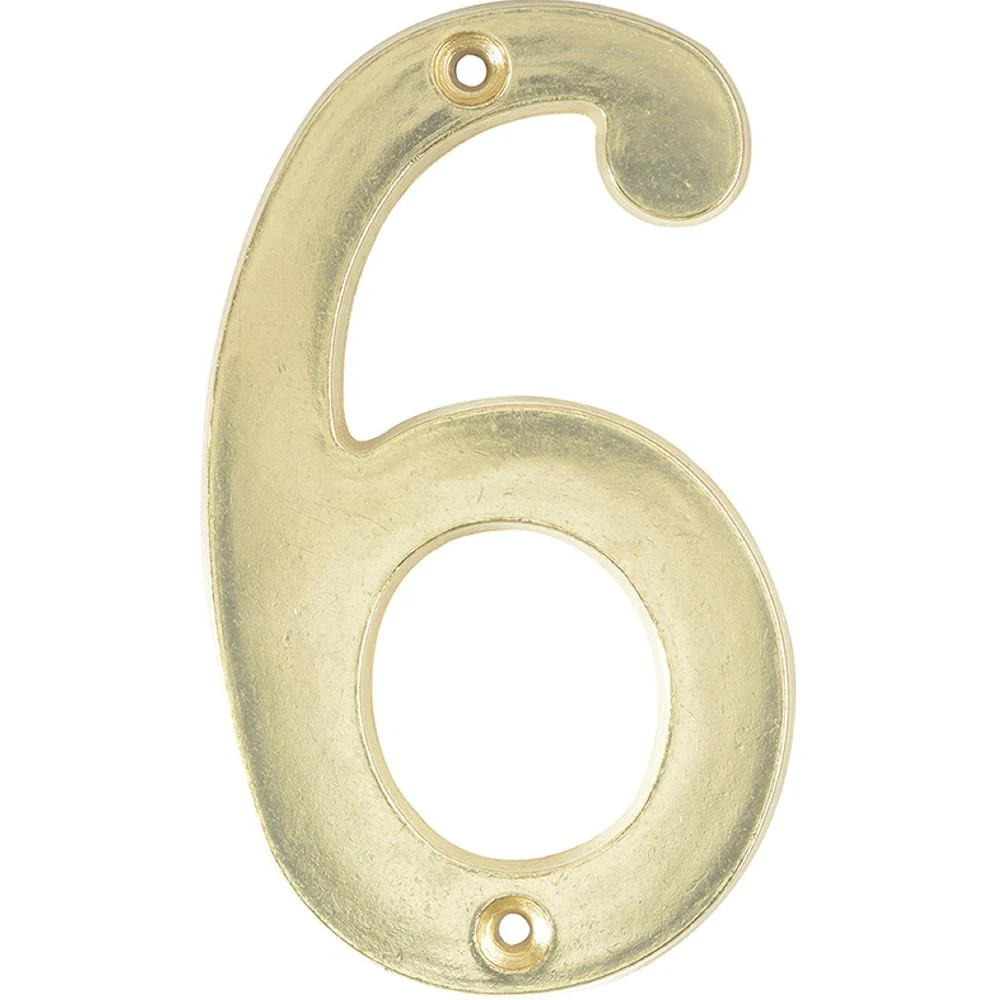 Numero 6 Slim 4" Latón Brillante Lock - Image 4