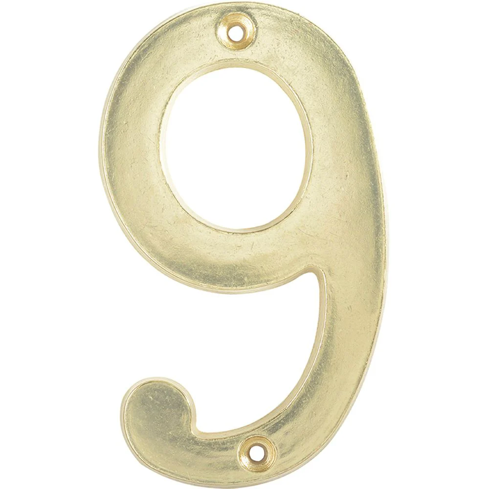 Numero 9 Slim 4" Latón Brillante Lock - Image 7