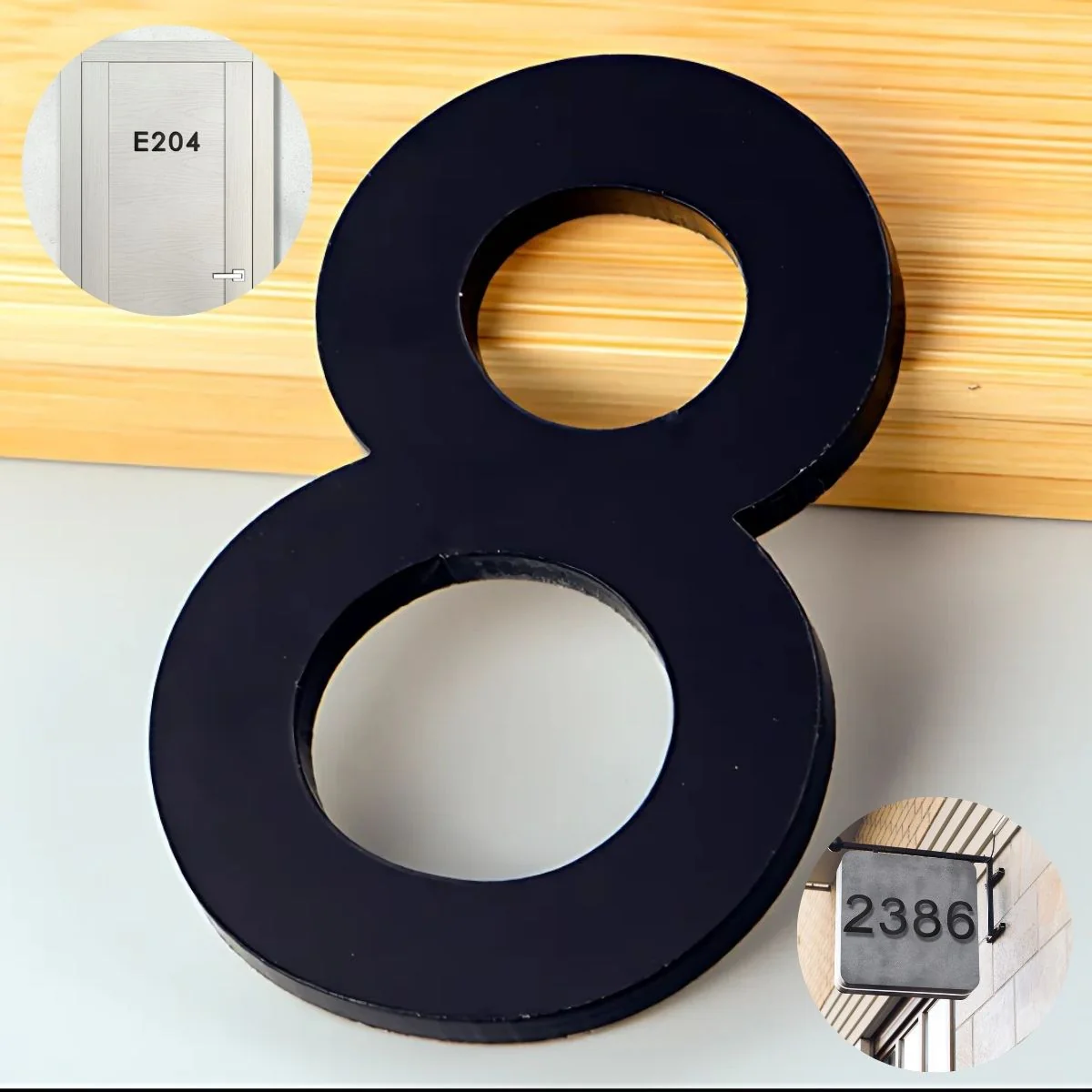 Números En Acrílico Autoadhesivo 10X6.6Cm Para Fachadas Y Puertas. Letrero Señal Numérica Adhesiva. (Unidad) - Image 11