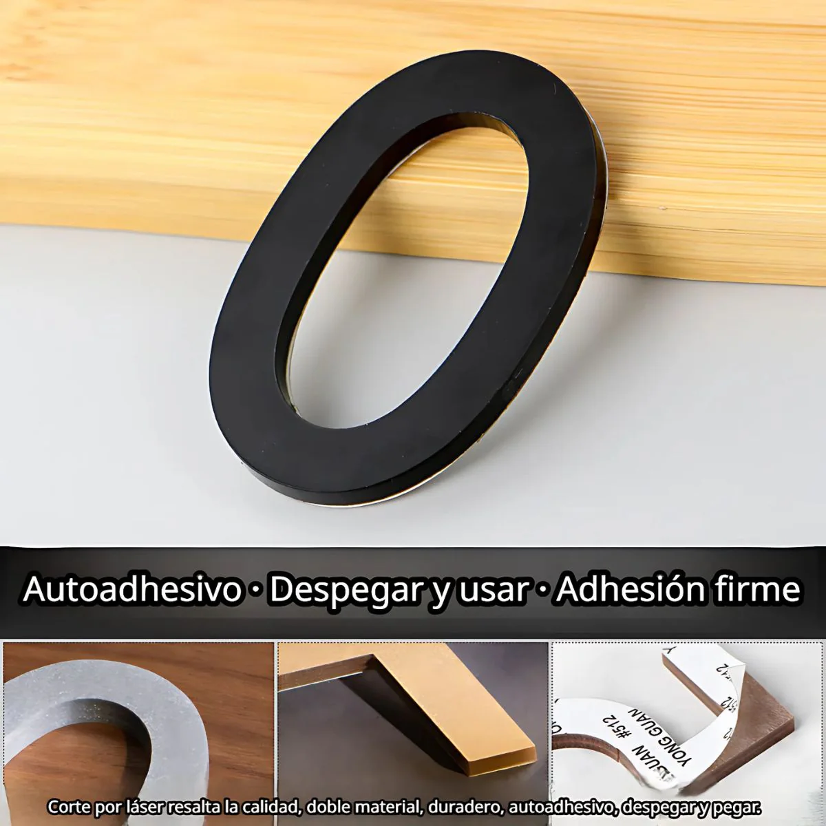 Números En Acrílico Autoadhesivo 10X6.6Cm Para Fachadas Y Puertas. Letrero Señal Numérica Adhesiva. (Unidad) - Image 2